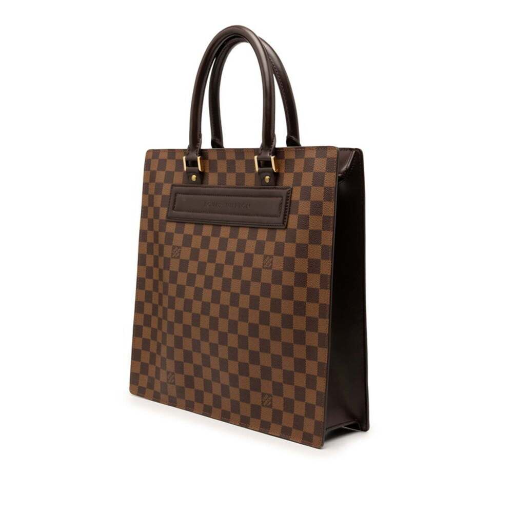 LOUIS VUITTON Brown Damier Leather Tote Bag - Picture 2 of 6